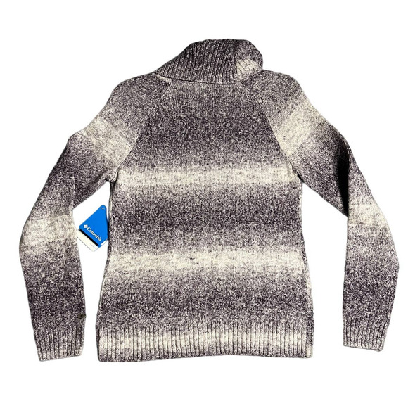 Columbia Sportswear Company Cowel neck cable knit sweater, size medium purple - Picture 2 of 9